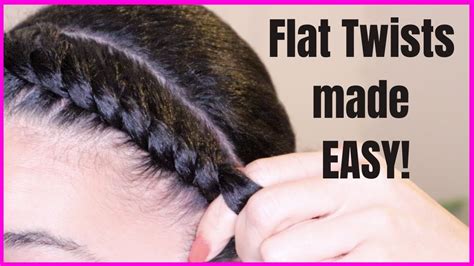 flat twist in the front|flat twists made easy.